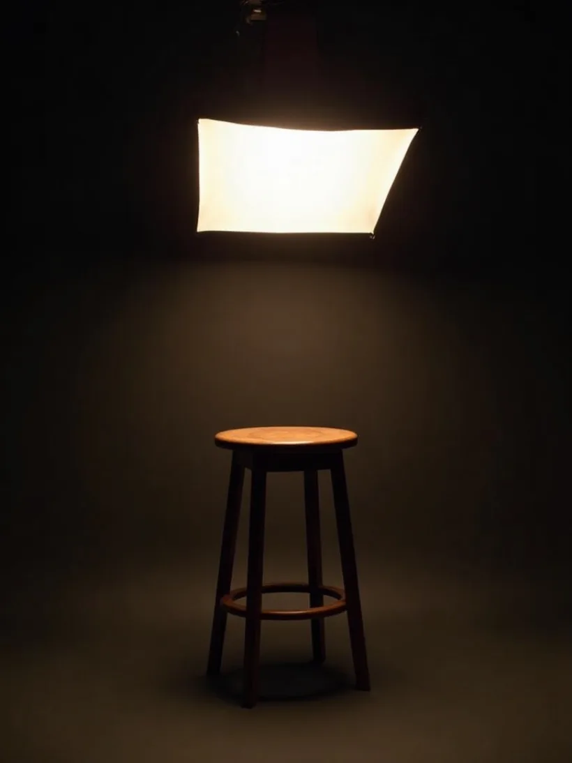 Studioporträt-Setup mit Softbox